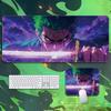 High Quality Roronoa Zoro ONE PIECE Leather Mouse Pad Oversized Small Cartoon Office Game E-sports Computer Keyboard Pad Table Mat Animation Periphery