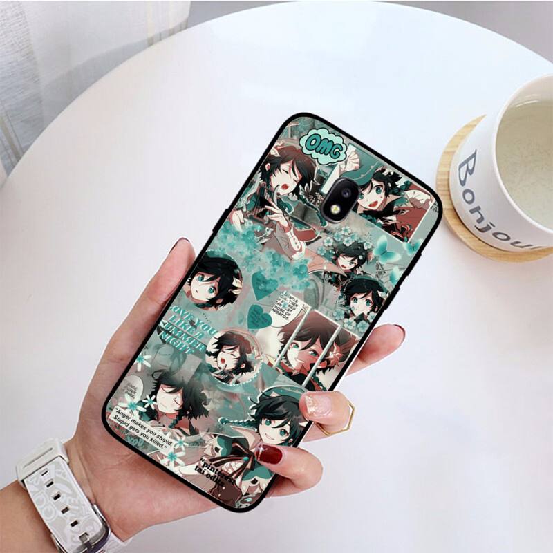 Hra Genshin Impact Venti roztomilé pouzdro na telefon pro Samsung Galaxy J7 PRIME J2Pro2018 J4 Plus J5 PRIME J6 J7 Duo Neo J737 J8