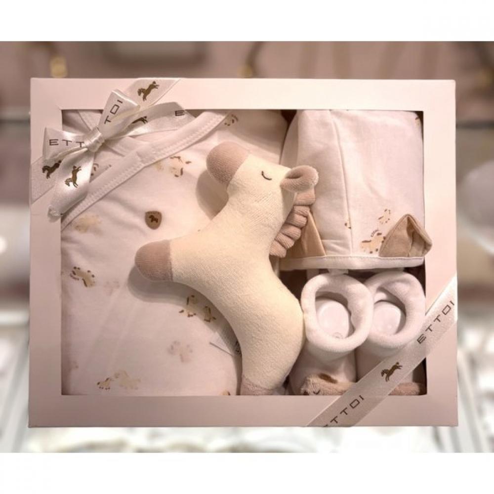 

Ettoi Holic Banny Suit X Hat X Socks X Rattle Set 07t117901s4 white/3M(60)