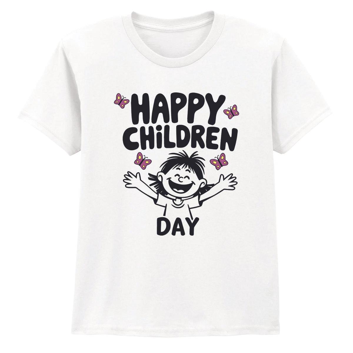 Happy Children Day Childrens Day Celebrations Kids T-Shirt Boys Girls Tee 160