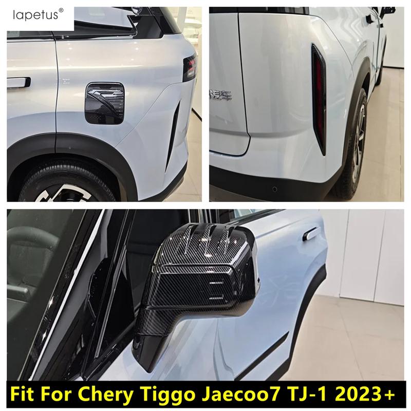 ABS Fuel Tank Oil Cap / Rear Fog Light Lamp / Rearview Mirror Cover Trim Accessories For Chery Tiggo Jaecoo7 TJ-1 2024 2025