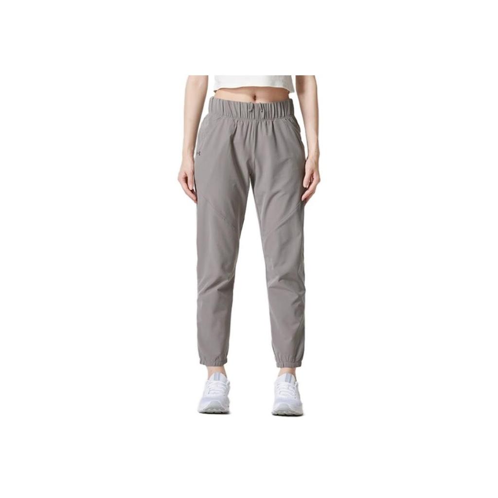 Under Armour Solid Color Breathable Training Pants Women pants Gray 1325806-294
