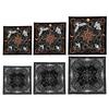 Bird Moon Pattern Tarots Card Tablecloth Altars Cloth Altars Cloth Divinations Card Table Cloth Tapestry Easy Use