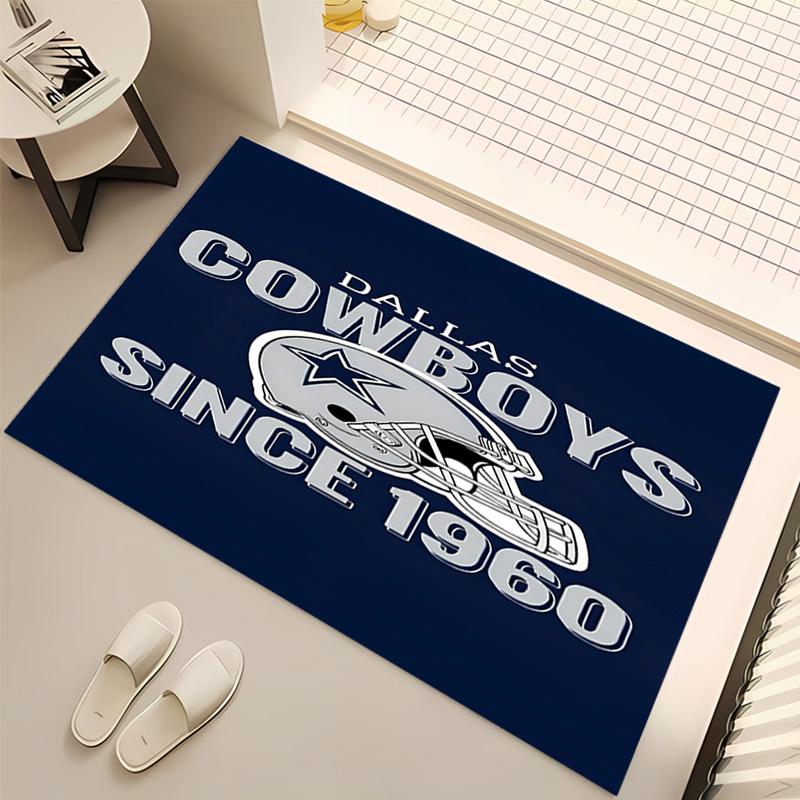 1pc Dallas Cowboys Print Area Rug - Soft, Washable Non-Slip Indoor Mat, Living Room, Home Office Decorative Rug,Office Decorative