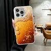 Funny Beer Bubble Summer Soft Phone Case for iPhone 15 16 17 Pro Max 17Air 16E 14 Plus 13 12 Mini Shockproof Cover Back Shell