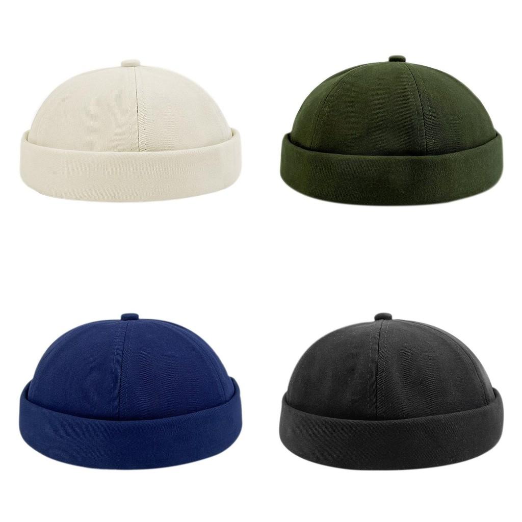 Melon Color Solid Peel Hat Warm Fashionable Adjustable Outdoor Cap Lightweight