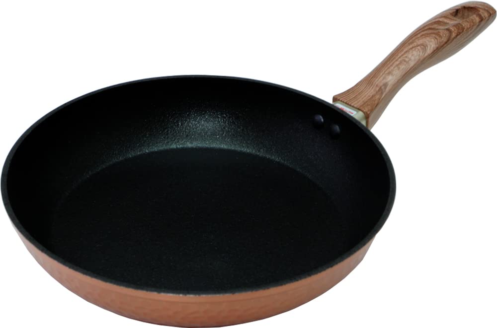 

Taniguchi Металлический кованый ковш для жарки для газовой плиты, толстый, не содержит PFOS и PFOA, 26 см, только дно, с антипригарным покрытием, и