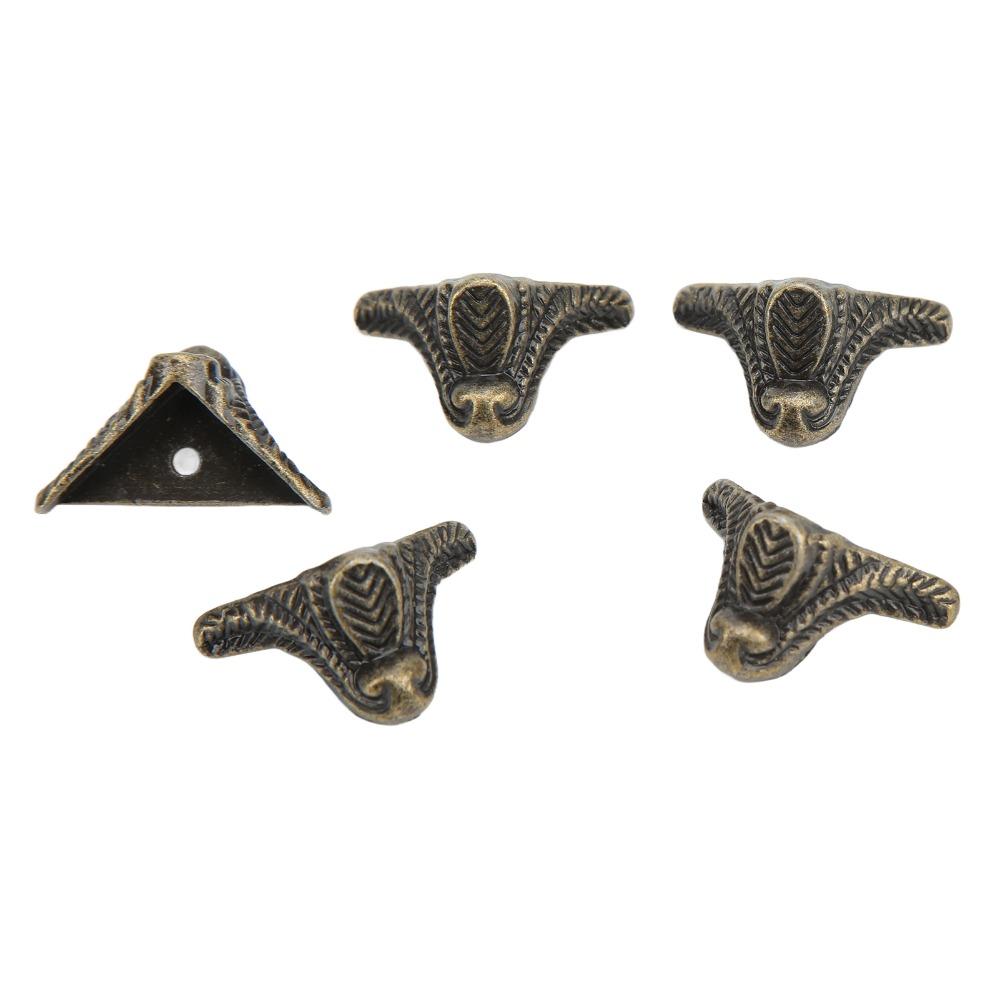 24pcs Zinc Alloy Jewelry Box Feet Vintage Metal Corner Protector Wooden Box Feet Jewelry Boxes