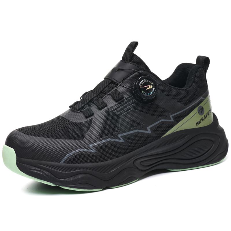 

Rotating Button Steel Toe Shoes Safety Boots Men Anti-Smash Anti Puncture Work Sneakers Lightweight Protection Shoes Work Boots 37