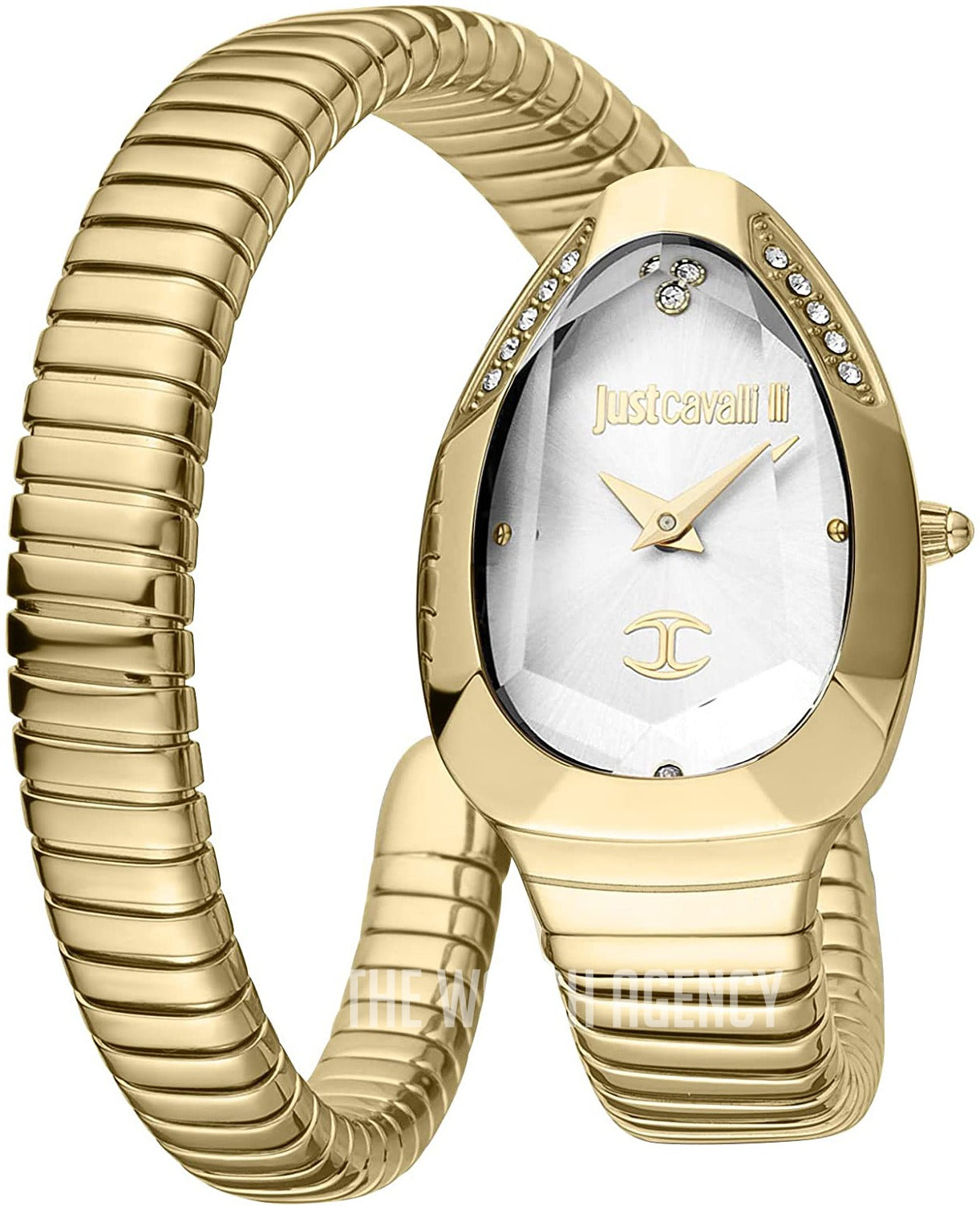 Just Cavalli Serpente Metallica White Dial