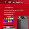 HD USB Webcam with Mic for Laptop - Driver-Free Live Streaming & Online Teaching