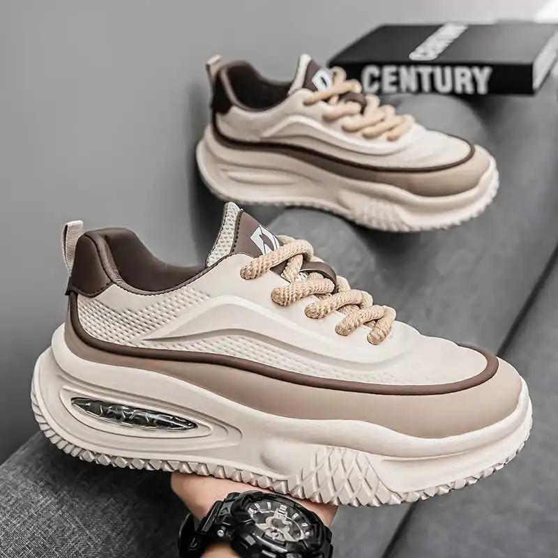 Fashion Flatform Round Foot Colorful Shoes Woven Luxury Trainers For Men Sneakers Fashion Sport Boti Trainers Top Comfort