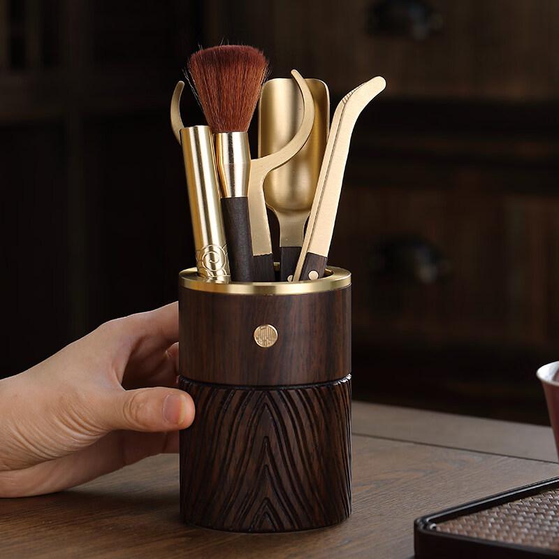 Hanyou Solid Wood Six Gentlemen Tea Set Accessories