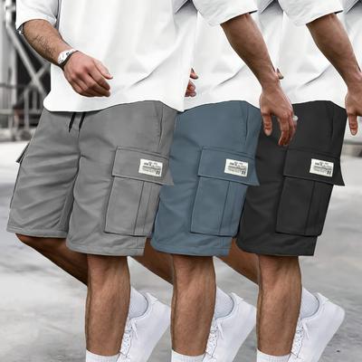 Pantaloncini Cargo da Uomo Coulisse Regolabile Pantaloni Casual Pantaloncini Estivi Traspiranti Pantaloncini a Cinque Minuti Pantaloncini Sportivi Multitasche
