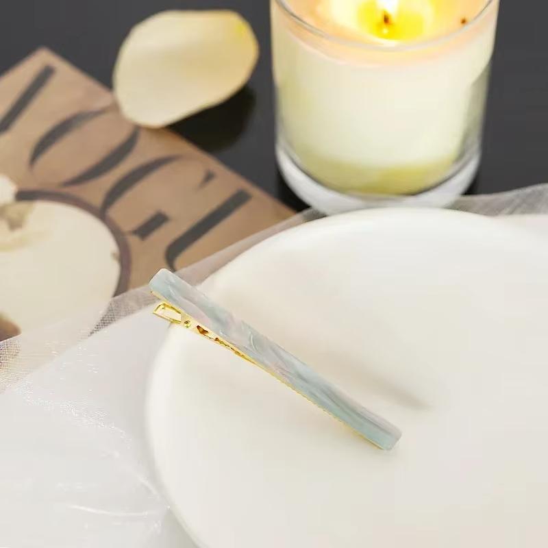 1PCS Fashion Alligator Clips Acetate Zinc Alloy Hair Clips Simple Rectangle Hair Clips Headwear Woman Hair Accessories