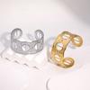Non-tarnish Minimalist Europe and The United States Hot-selling Stainless Steel Open Bracelet Niche High-end Sense 18k Gold