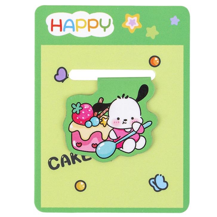 Cute Double-Sided Cartoon Alien Magnetic Bookmarks - Irregular Paper Markers for Students