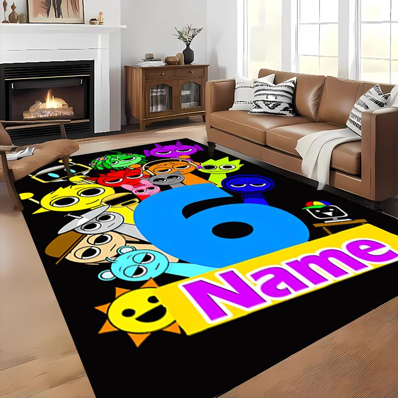 Custom personalization Sprunki themed Area Rug - Perfect For Kitchen, Bathroom,Laundry Room Decor Large Size Available,Gift All Seasons