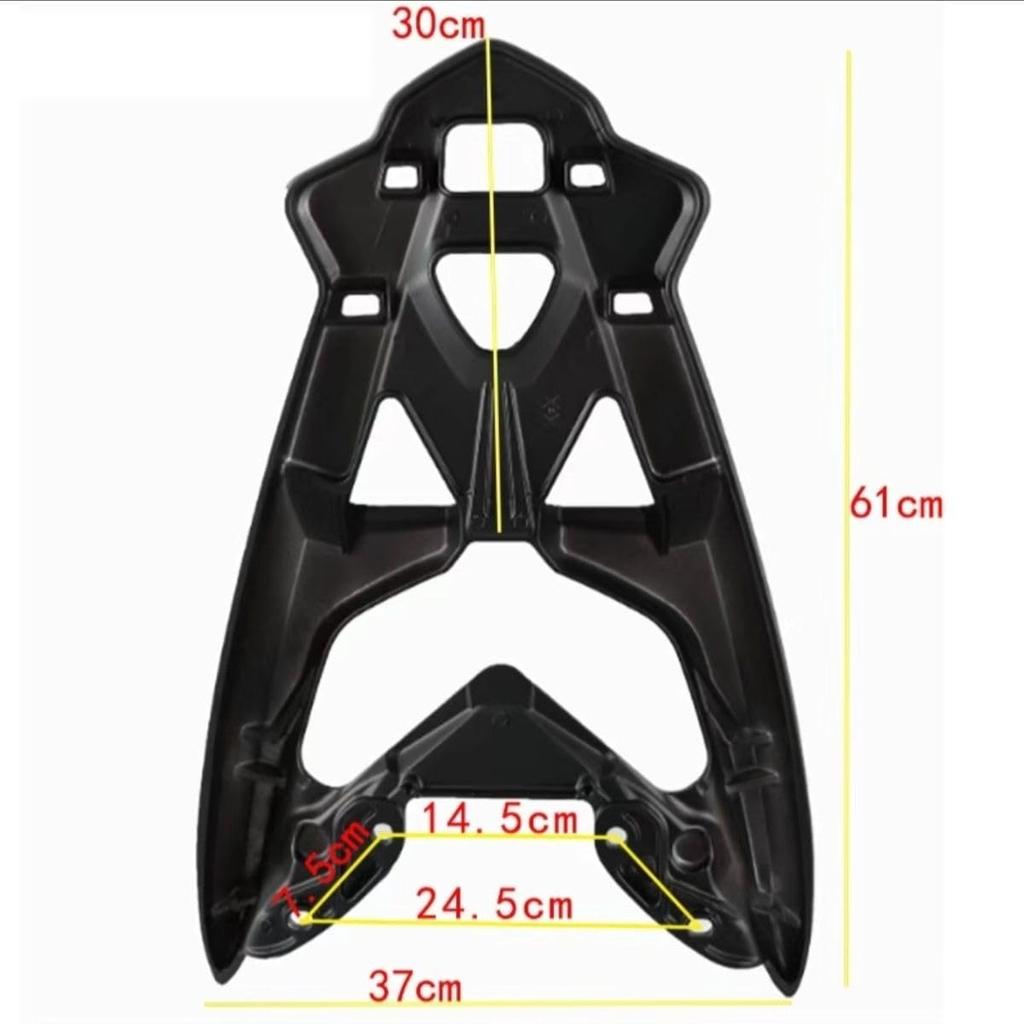 Alloy Motorcycle Rear Cargo Bracket for Yamaha NMAX NMAX and 155 Aluminum Alloy Large Lightweight Easy and Touring Compatible Rack/Shelf 155, 125,