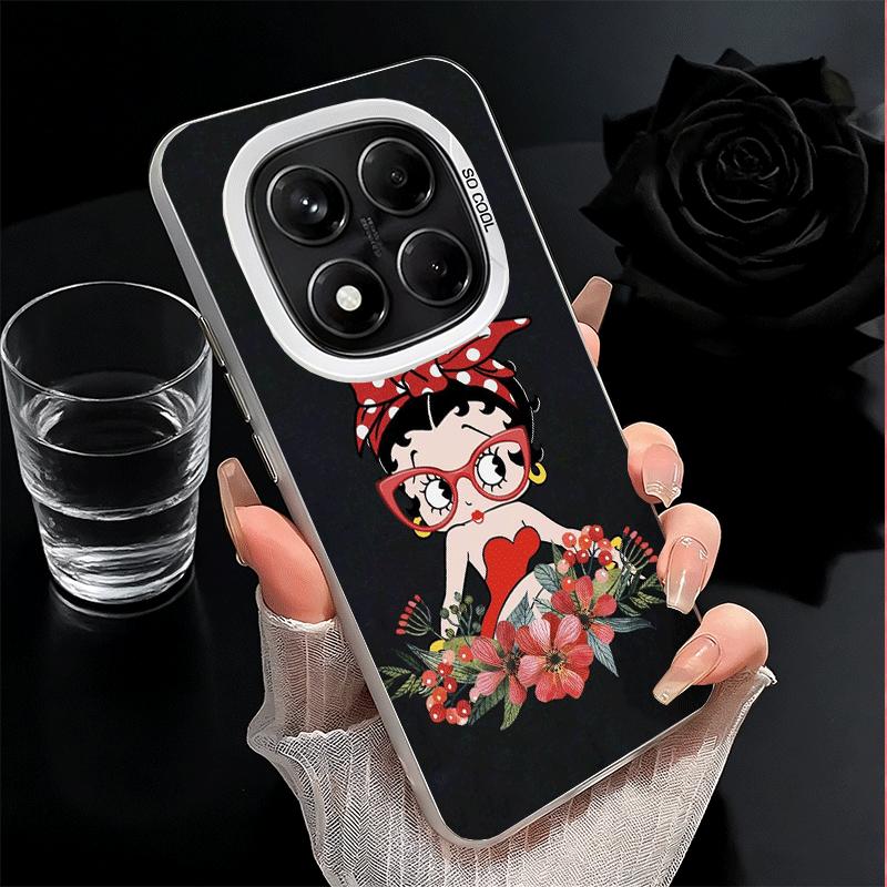 B-Bettys B-Boops Girl Soft Phone Case for Xiaomi Redmi Note 13 14 15 Pro Plus 12S 12 11S 11 11T 10S 10 Shockproof Cover Back She