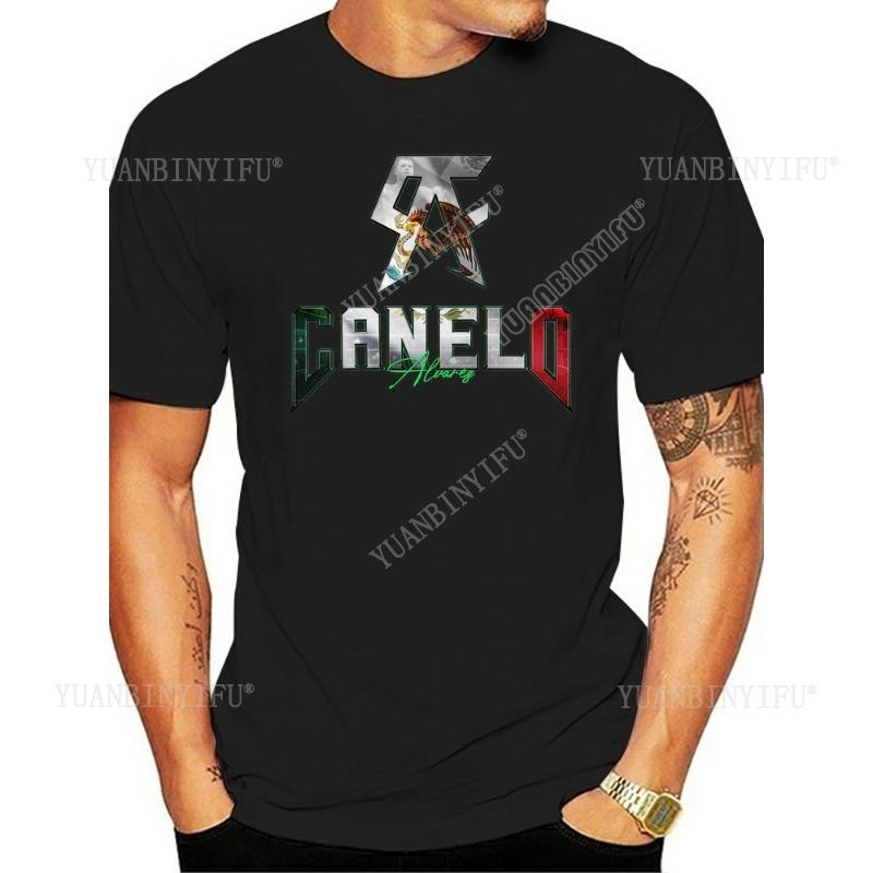 New Arrival  Classic Fashion Canelo Alvarez Boxinge Mexican Flag T-shirt  Casual  Short Sleeve O-neck Unisex Shirt Hot Product