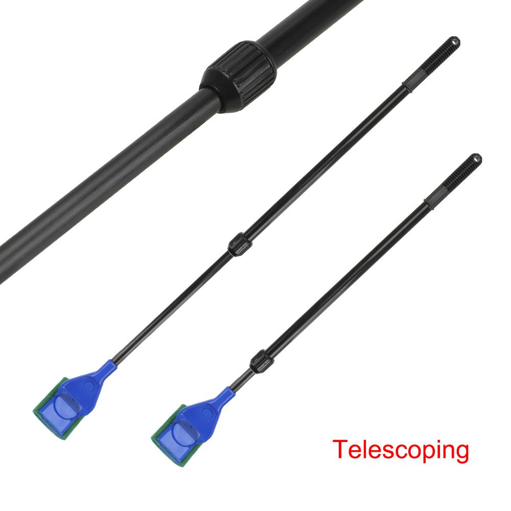 Aquarium Cleaning Tools Fish Net Gravel Rake Algae Scraper Fork Sponge Brush Aquarium Tank Clean Set Aquarium Cleaner Adjustable 5 In 1