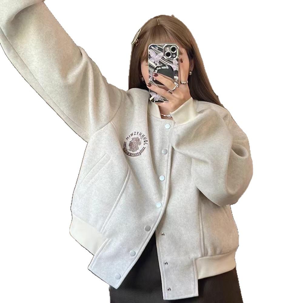 Women's Petite Casual Short Baseball Jacket - Spring/Autumn 2025 New Hot Style