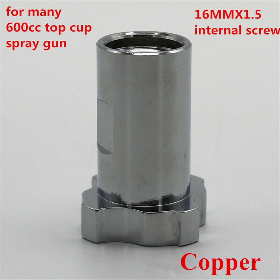 Spray Gun Adapter M16X1.5 Internal Thread W/ Disposable Paint Cup 600Ml Us Stock