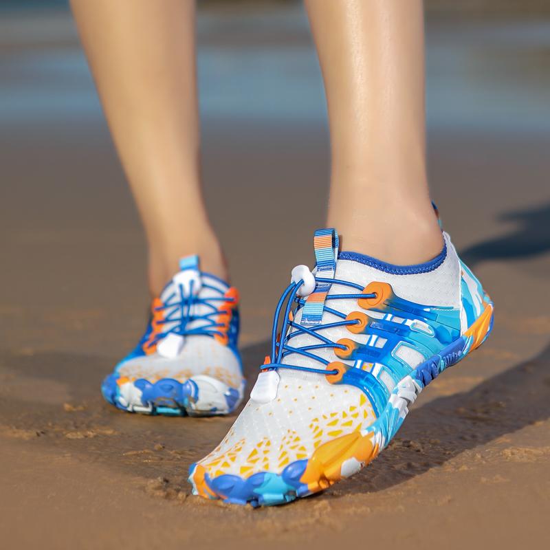 Leichte, schnell trocknende Wasserschuhe für Herren und Damen, Barfuß-Aquaschuh, Strand-Watschel-Sneaker für Kajakfahren, Bootfahren, Wassersport