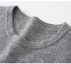 Women's Elegant Autumn 2026 Embroidered Cashmere Sweater - Round Neck, Loose Fit, Slimming and Warm Base Layer