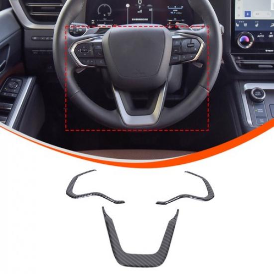 ABS Carbon Steering Wheel Button Frame Cover For Lexus GX 2024+ Accessories Trim
