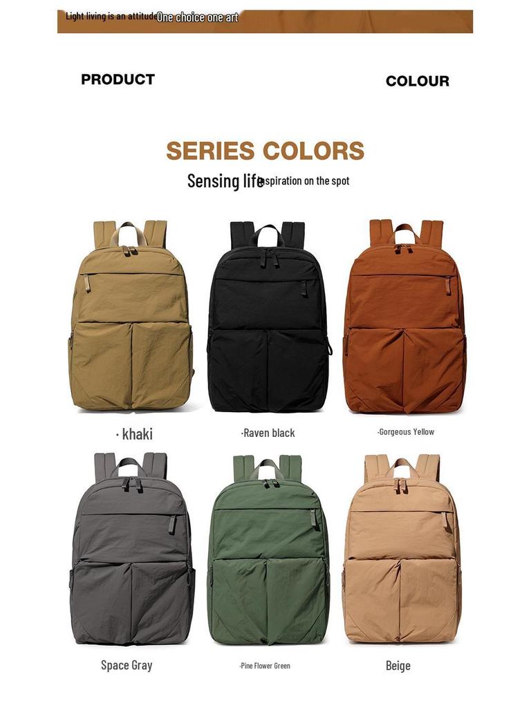 Unisex Large-Capacity Fashionable Travel Backpack with Multiple Pockets for Students and Laptop Storage