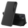 For iPhone 15 View Window PU Leather Phone Case Anti-scratch Flip Stand Phone Cover