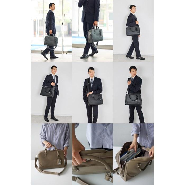 [Pelle Morbida] Briefcase 1-Compartment Charcoal Gray PM-MB075-CGY