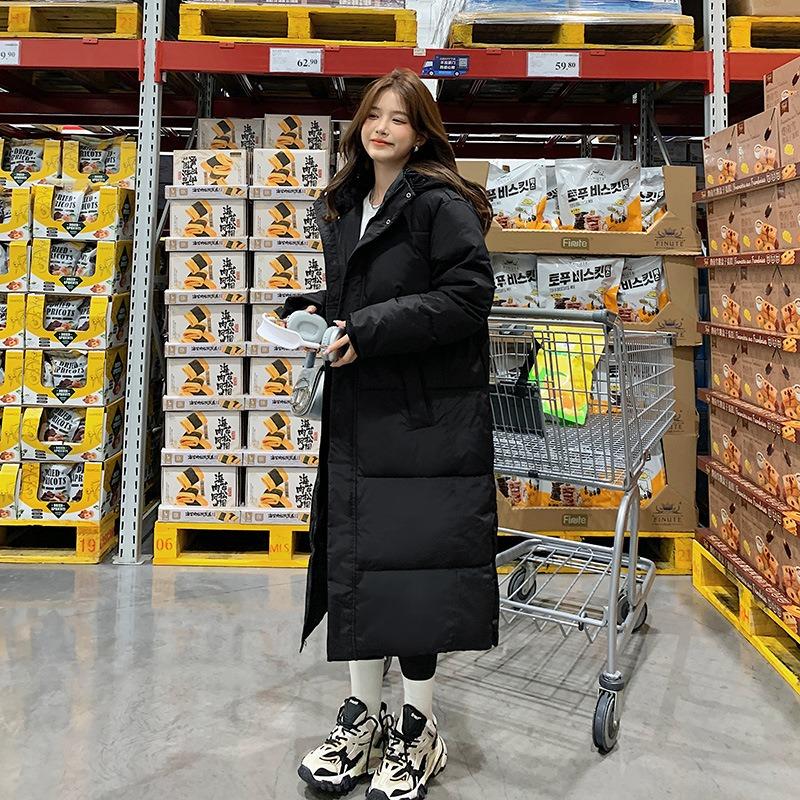 Padded Clothes Women's Medium and Long Styles Over the Knee Winter New Thickened Padded Jackets Student Padded Jackets