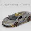 1/32 Scale LP770-4 Metal Toy Cars Diecast Model Wheel Pull Back Sports Car 3 Doors Can Opened Vehicle Boyfriend Birthday Present