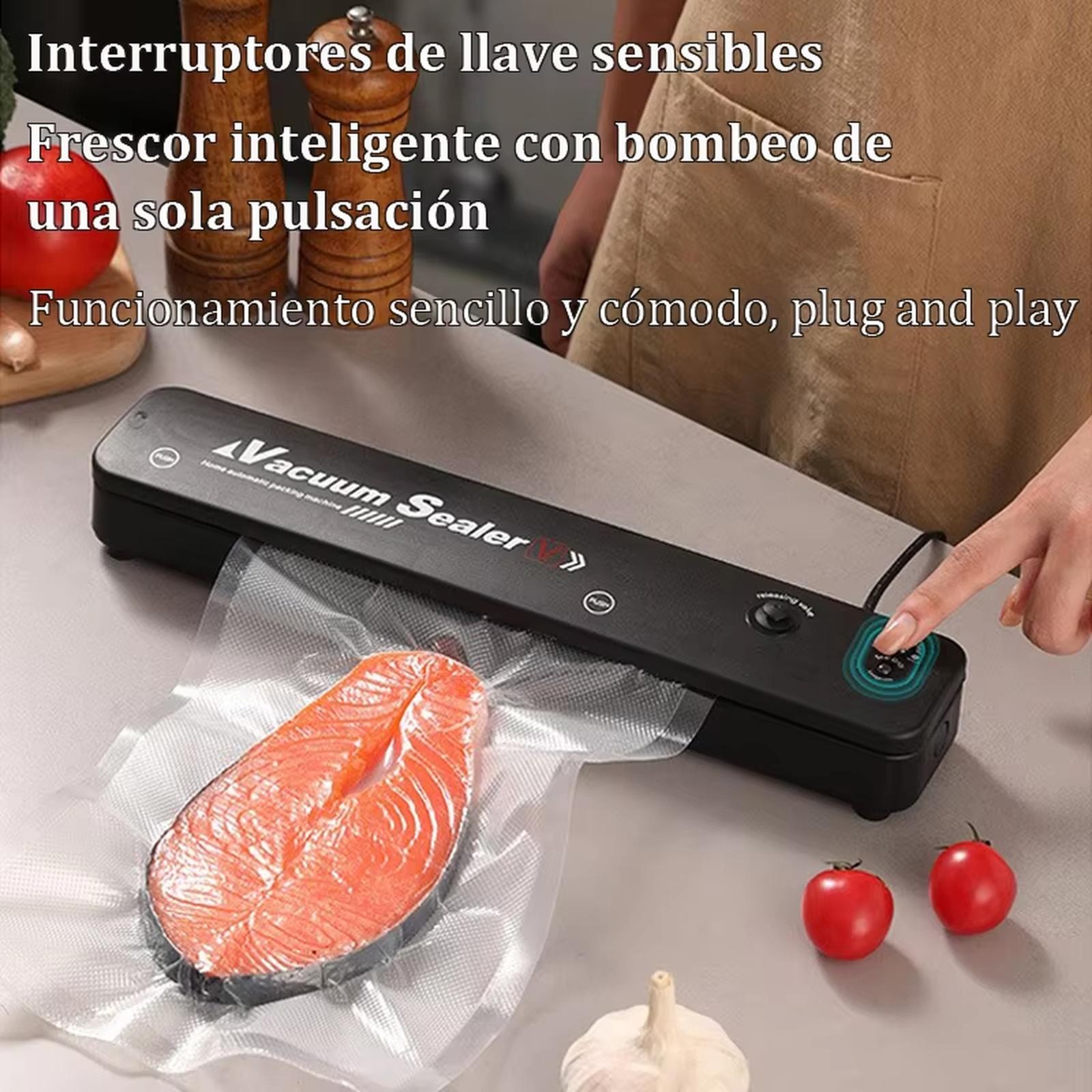 

Automatic Vacuum Sealer Machine Food Preservation Sealer Packing Machine for Home Kitchen one size чёрный