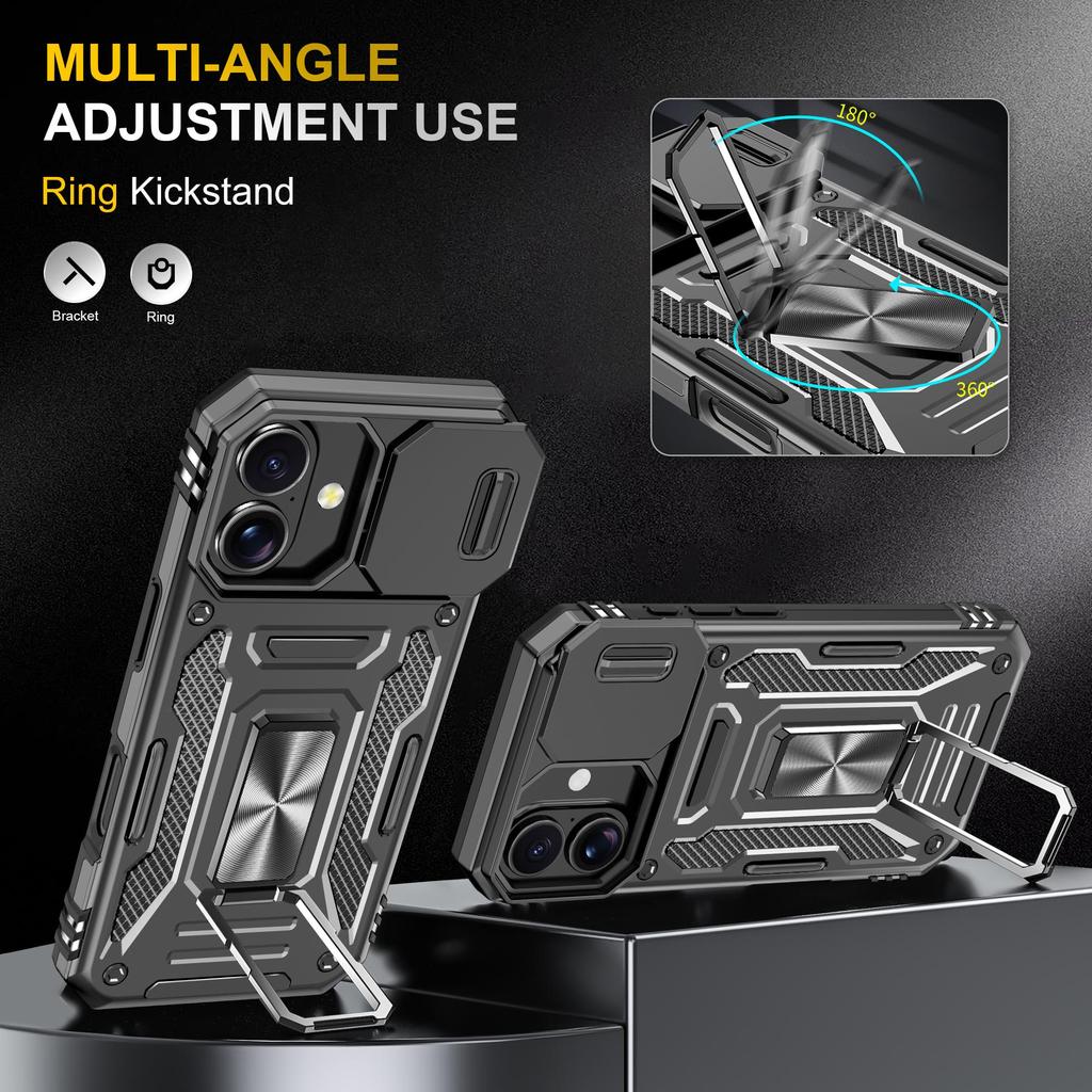 Luxury Shockproof Hybrid Rugged Hard Case Holder Phone Back Cover For Cell Phones