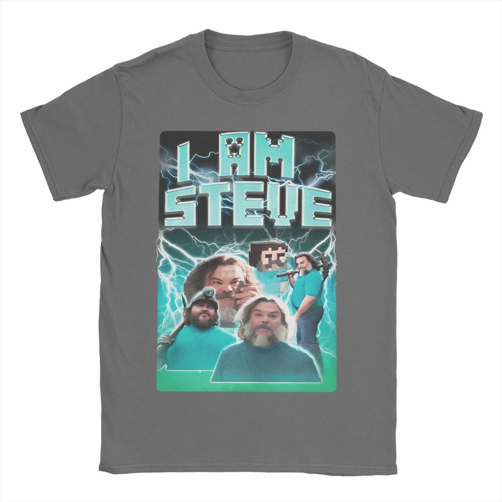 Novelty I am STEVE T-Shirts Men O Neck 100% Cotton T Shirt Chicken Jockey Short Sleeve Tees Birthday Present Tops