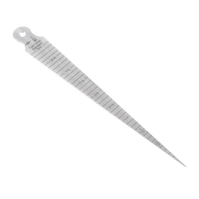 115mm Stainless Taper Gauge Aperture Scale Wedge Feeler Hole MetricImperial Measure