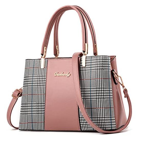 

Handbag 2way Crossbody Shoulder Bag Check Elegant Beautiful [moimos] Women s (Pink) рожевий