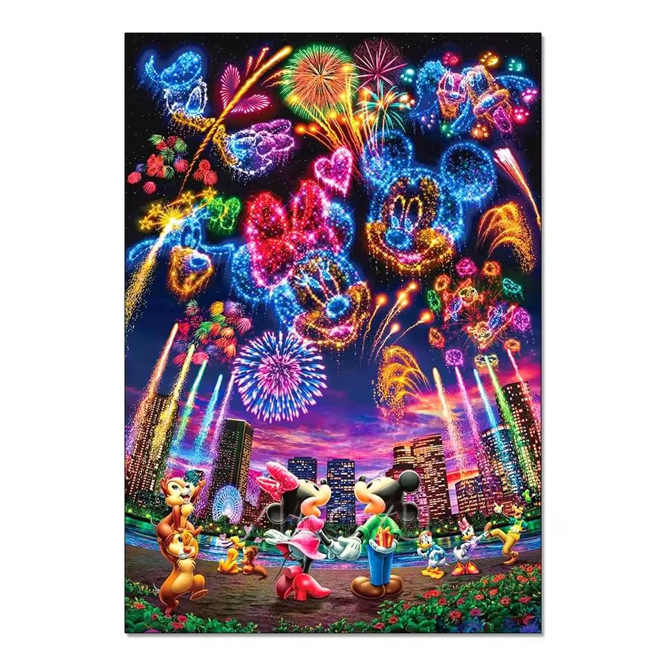 Pittura Diamante 5D Disney Ricamo Completo Diamante Cartone Animato Fai da Te Immagini Strass Kit Punto Croce Artigianato Decorazione Casa
