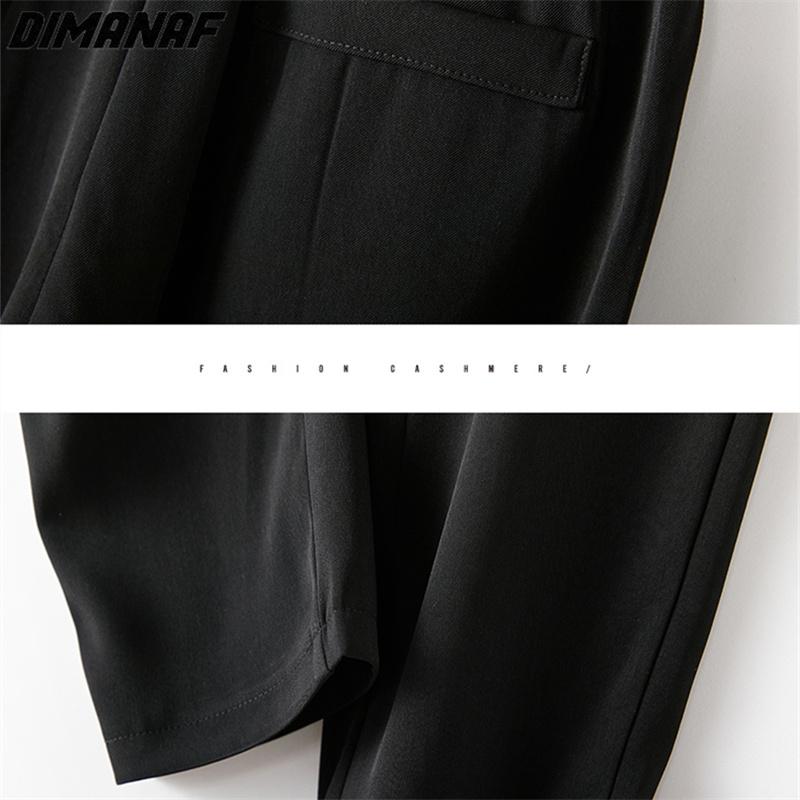 DIMANAF Plus Size Summer Long Pants Women Pants Loose Straight Casual Fashion Basic Trousers Wide Leg Pants 4XL