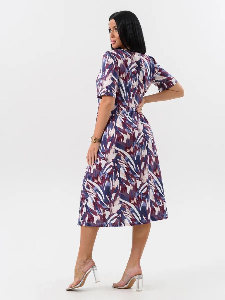 Plus size cotton house dress with pockets