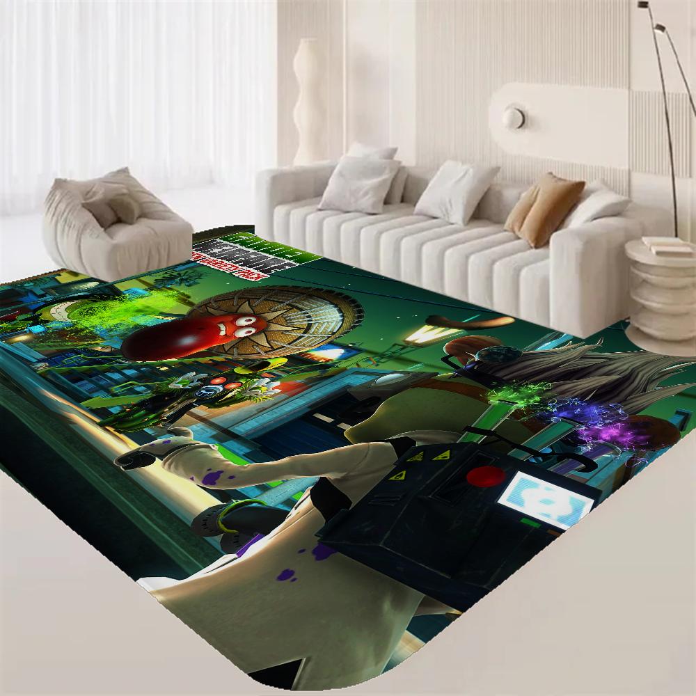 P-plant Vs Z-zombie Floor Mat Rectangle Anti-slip Home Soft Badmat Front Door Indoor Outdoor Mat Hotel Decor Mat