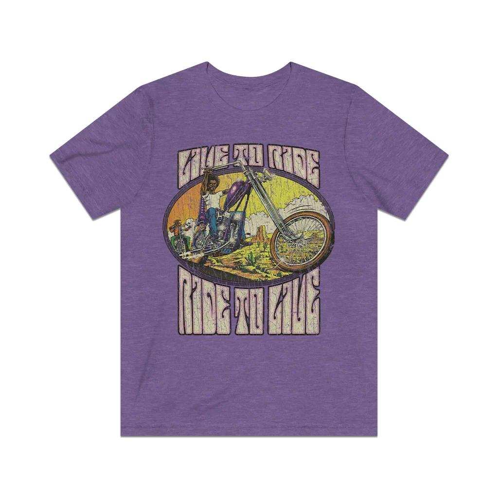 Ride to Live Desert Chopper 1972 Vintage Men s T shirt 4XL