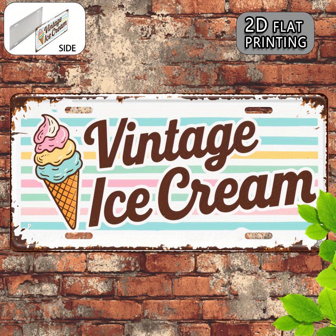 

D Flat D Printed on a Flat Surface Single Piece Vintage Sign Decorative Plaque And Ornament ( Inches X Inches) CO 15x30cm(5.9x7.8inch)
