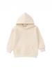 Kids' Hooded Sweatshirt - Unisex, Pure Cotton, 320g, Fleece Lining, Solid Color, Loose Fit for Boys & Girls.