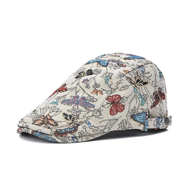 

Spring and Autumn Cotton Solid Newsboy Caps Men Flat Cap Women Painter Beret Hats 105 56-60cm wear