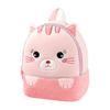 Zaino Peluche per Bambini Animale Carino Borsa da Scuola Zaino per Bambini con Tasca Frontale con Zip per Bambini e Bambine Pre-scolari Studenti Elementari